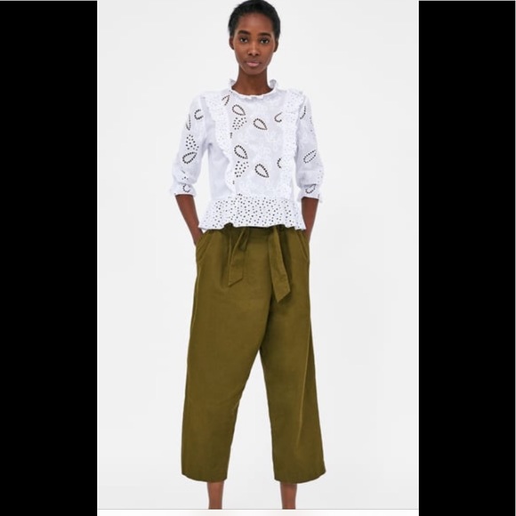 Zara eyelet blouse like new - Picture 1 of 1